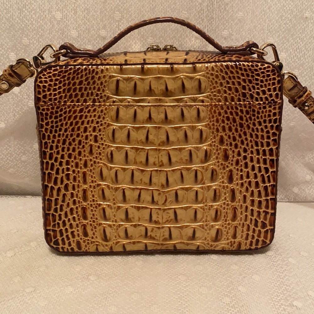*SOLD*BRAHMIN Evie Toasted Melbourne Croc Embossed - Picture 5 of 15